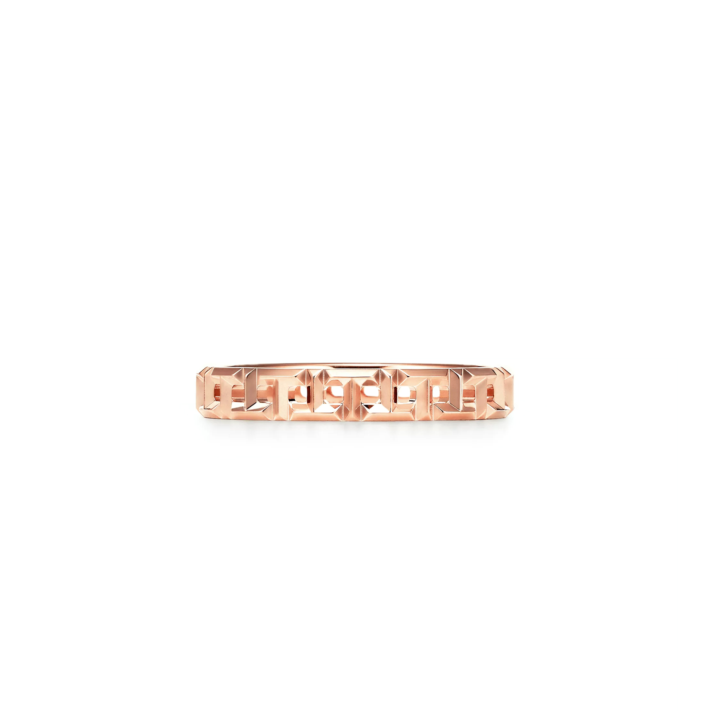 TIFFANY T TRUE NARROW RING IN ROSE GOLD 63065242